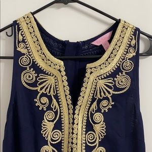 lilly pultzier gold detailed dress!